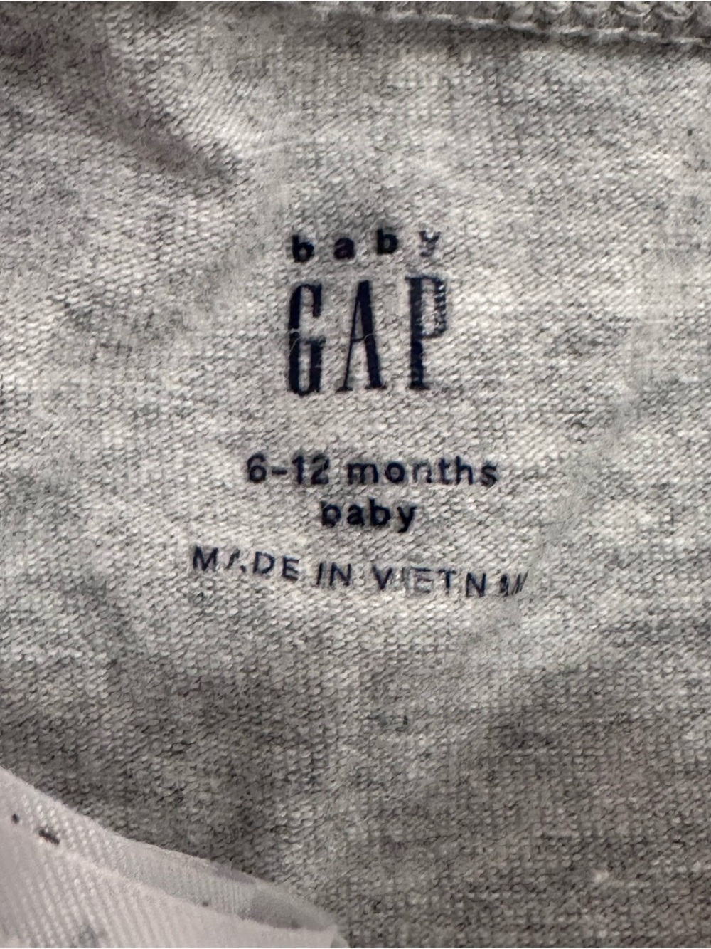 Baby Gap Gray Leggings 6-12M Soft Pull-On Pants Neutral Basic - Picture 2 of 2